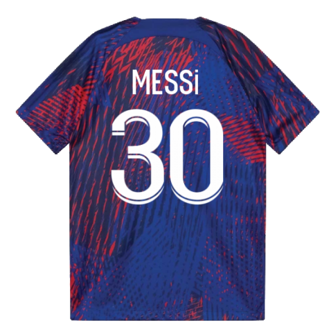 2022-2023 PSG Pre-Match Football Top (Blue) (MESSI 30)