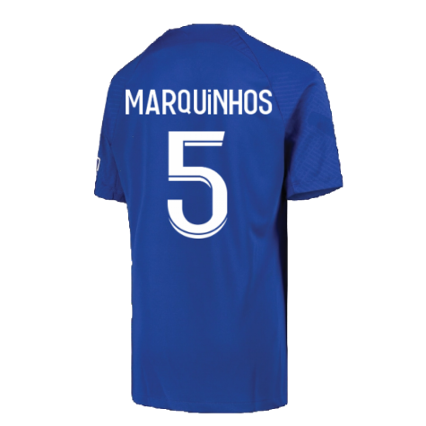 2022-2023 PSG Strike Training Shirt (Blue) - Kids (MARQUINHOS 5)