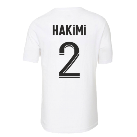 2022-2023 PSG Swoosh Tee (White) (HAKIMI 2)