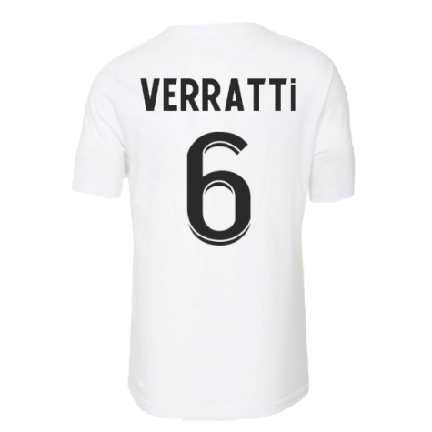 2022-2023 PSG Swoosh Tee (White) (VERRATTI 6)