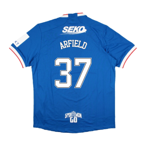 2022-2023 Rangers Home Pro Jersey (ARFIELD 37)