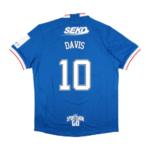 2022-2023 Rangers Home Pro Jersey (DAVIS 10)