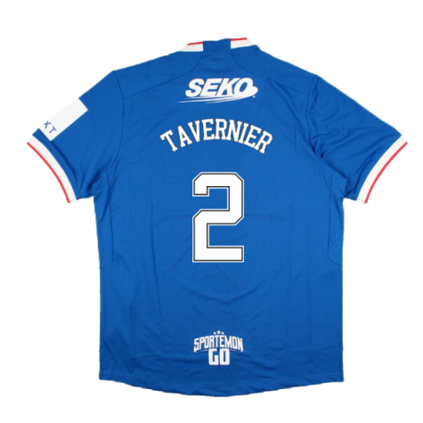 2022-2023 Rangers Home Pro Jersey (TAVERNIER 2)