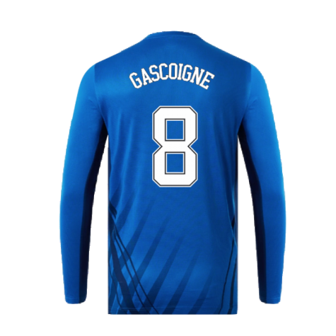 2022-2023 Rangers Long Sleeve Training Tee (Blue) (GASCOIGNE 8)