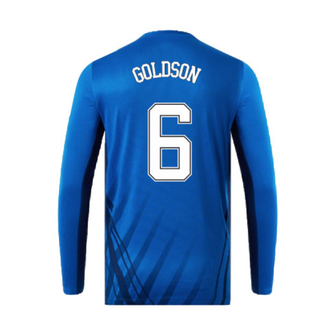 2022-2023 Rangers Long Sleeve Training Tee (Blue) (GOLDSON 6)