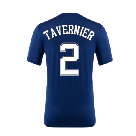 2022-2023 Rangers Matchday Short Sleeve T-Shirt (Navy) (TAVERNIER 2)