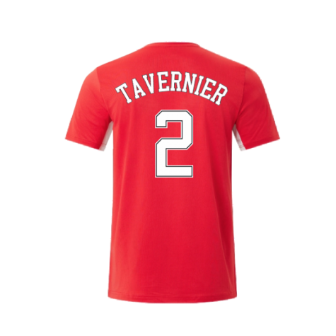 2022-2023 Rangers Matchday Short Sleeve T-Shirt (Red) (TAVERNIER 2)