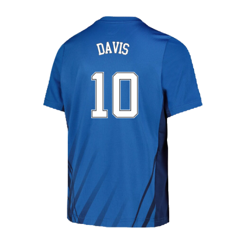 2022-2023 Rangers Training Short Sleeve T-Shirt (Blue) - Kids (DAVIS 10)