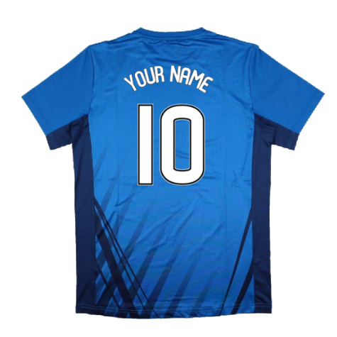 2022-2023 Rangers Training Short Sleeve Tee (Blue) (Your Name)