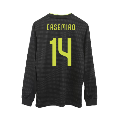 2022-2023 Real Madrid Authentic Long Sleeve Third Shirt (CASEMIRO 14)