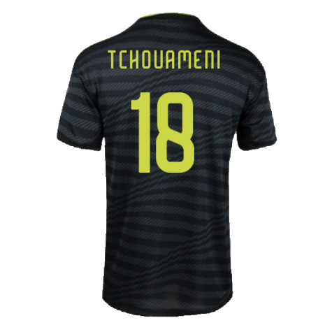 2022-2023 Real Madrid Authentic Third Shirt (TCHOUAMENI 18)