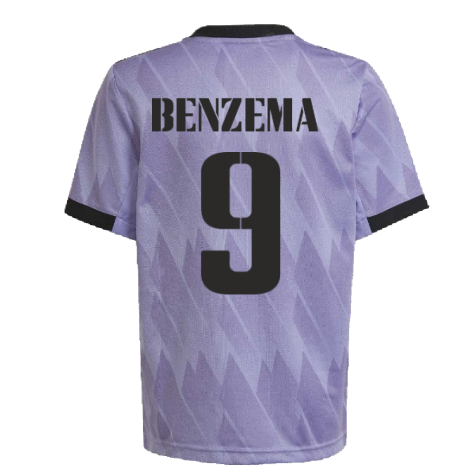 2022-2023 Real Madrid Away Shirt (Kids) (BENZEMA 9)