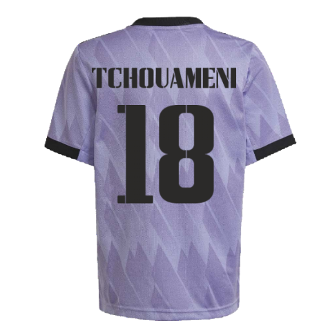 2022-2023 Real Madrid Away Shirt (Kids) (TCHOUAMENI 18)