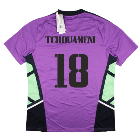 2022-2023 Real Madrid Condivo 22 Training Jersey (Purple) (TCHOUAMENI 18)