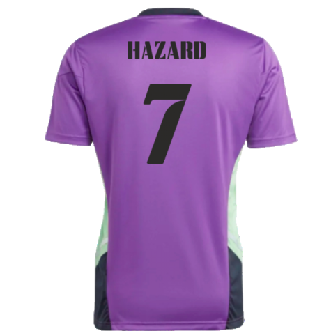 2022-2023 Real Madrid Condivo Training Jersey (Purple) (HAZARD 7)