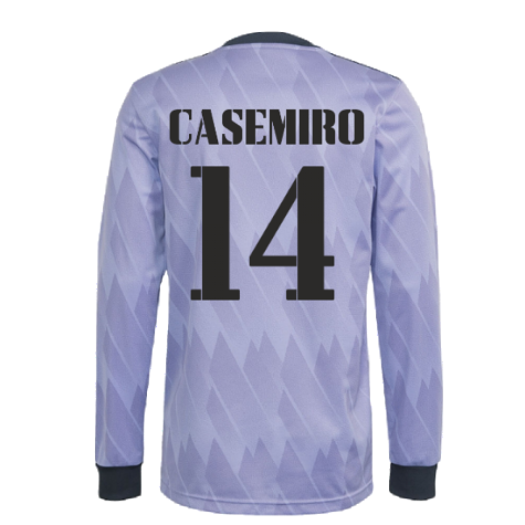 2022-2023 Real Madrid Long Sleeve Away Shirt (CASEMIRO 14)