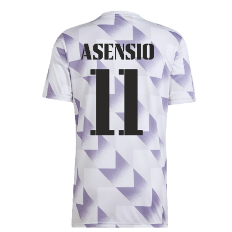 2022-2023 Real Madrid Pre-Match Shirt (White) (ASENSIO 11)