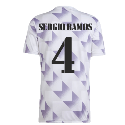 2022-2023 Real Madrid Pre-Match Shirt (White) (SERGIO RAMOS 4)