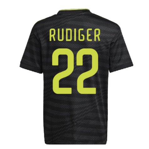 2022-2023 Real Madrid Third Shirt (Kids) (RUDIGER 22)