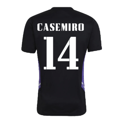 2022-2023 Real Madrid Training Shirt (Black) (CASEMIRO 14)