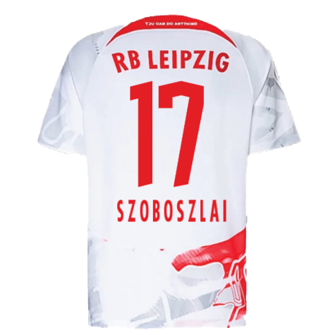 2022-2023 Red Bull Leipzig Home Shirt (White) - Kids (SZOBOSZLAI 17)