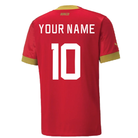 2022-2023 Serbia Home Shirt (Your Name)