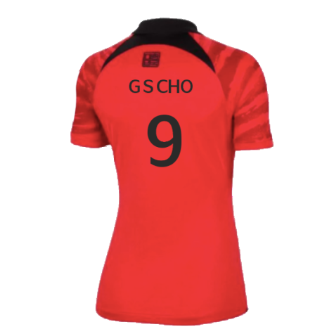 2022-2023 South Korea Home Shirt (Ladies) (G S CHO 9)