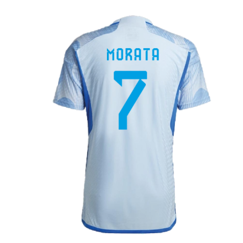 2022-2023 Spain Authentic Away Shirt (MORATA 7)