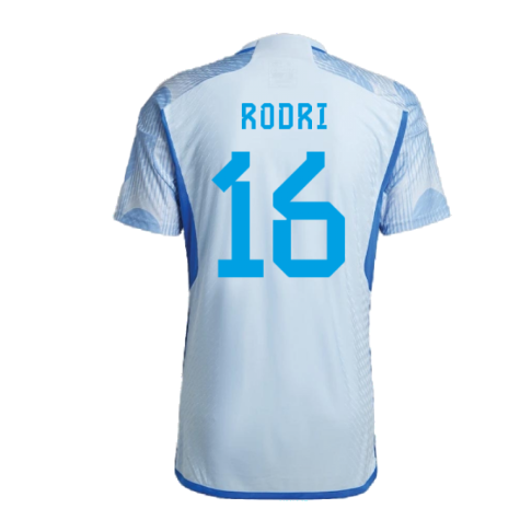 2022-2023 Spain Authentic Away Shirt (RODRI 16)