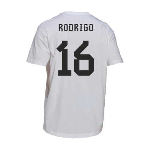 2022-2023 Spain DNA Graphic Tee (White) (Rodrigo 16)