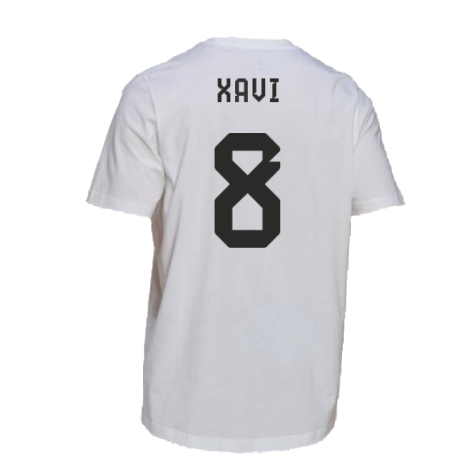 2022-2023 Spain DNA Graphic Tee (White) (Xavi 8)