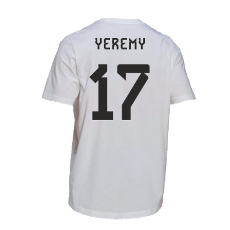 2022-2023 Spain DNA Graphic Tee (White) (Yeremy 17)