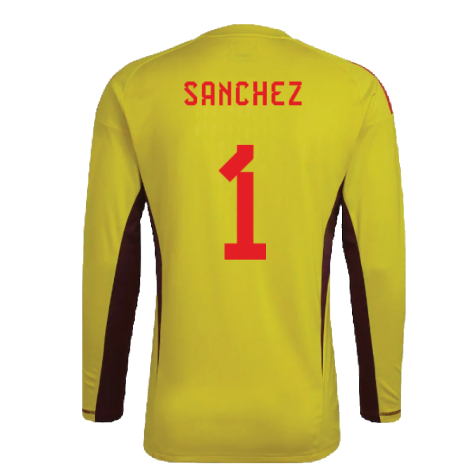 2022-2023 Spain Home Goalkeeper Shirt (Yellow) (Sanchez 1)