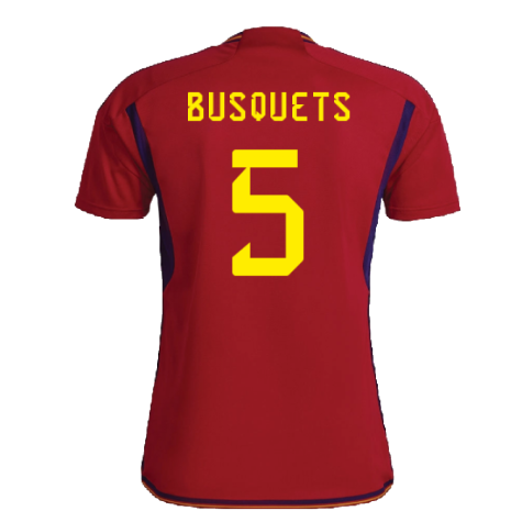 2022-2023 Spain Home Shirt (BUSQUETS 5)