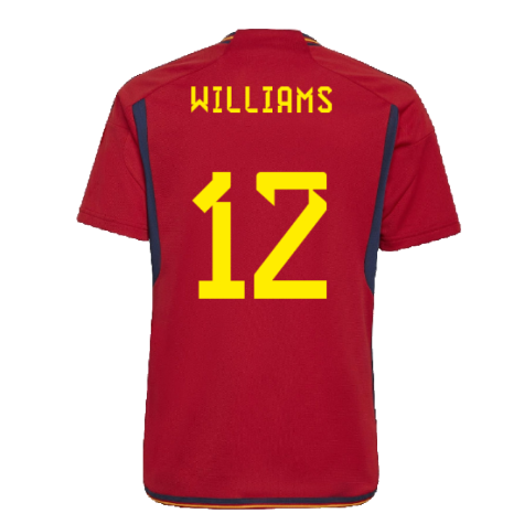 2022-2023 Spain Home Shirt (Kids) (Williams 12)