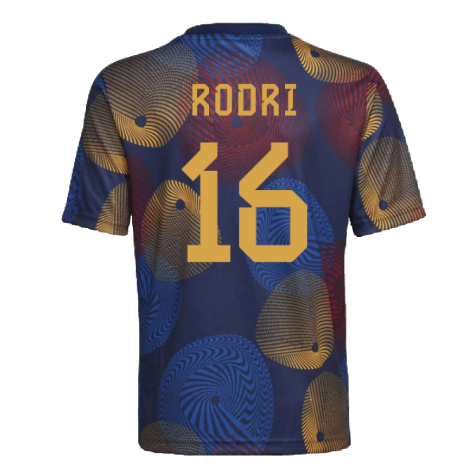 2022-2023 Spain Pre-Match Shirt (Kids) (RODRI 16)