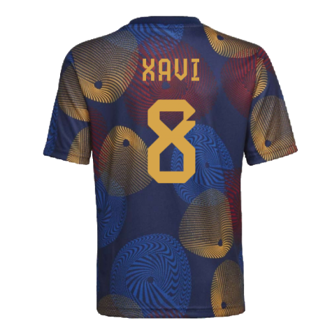 2022-2023 Spain Pre-Match Shirt (Kids) (XAVI 8)