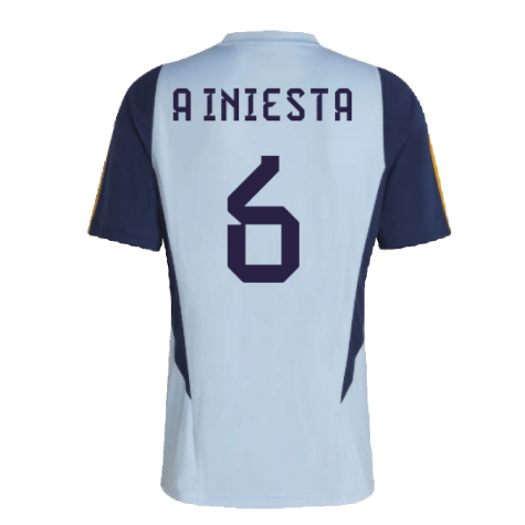 2022-2023 Spain Training Jersey (Glory Blue) (A INIESTA 6)