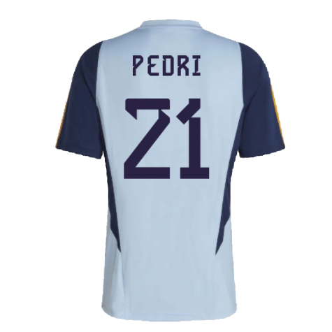 2022-2023 Spain Training Jersey (Glory Blue) (PEDRI 21)