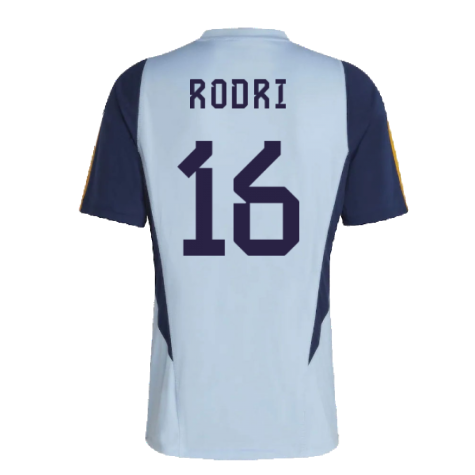 2022-2023 Spain Training Jersey (Glory Blue) (RODRI 16)