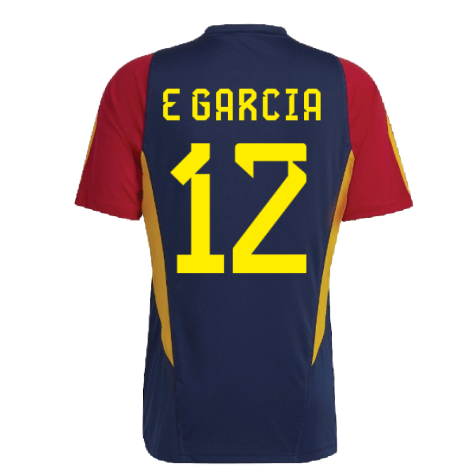 2022-2023 Spain Training Jersey (Navy) (E GARCIA 12)