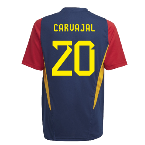 2022-2023 Spain Training Jersey (Navy) - Kids (CARVAJAL 20)