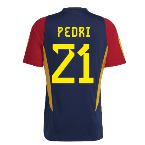 2022-2023 Spain Training Jersey (Navy) (PEDRI 21)