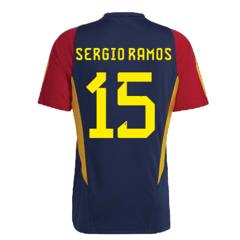 2022-2023 Spain Training Jersey (Navy) (SERGIO RAMOS 15)