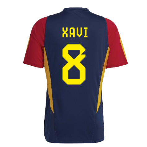 2022-2023 Spain Training Jersey (Navy) (XAVI 8)