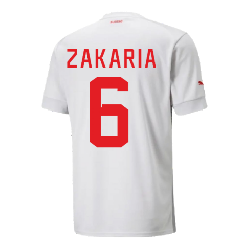 2022-2023 Switzerland Away Shirt (Zakaria 6)