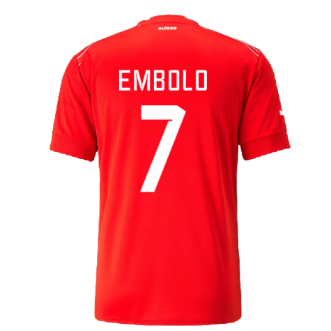 2022-2023 Switzerland Home Shirt (Embolo 7)