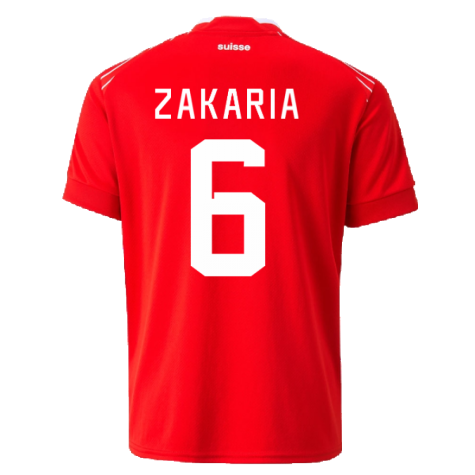 2022-2023 Switzerland Home Shirt (Kids) (Zakaria 6)