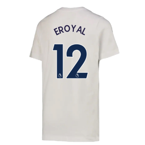 2022-2023 Tottenham Crest Tee (White) - Kids (E ROYAL 12)