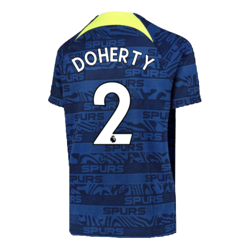 2022-2023 Tottenham Pre-Match Training Shirt (Indigo) (DOHERTY 2)